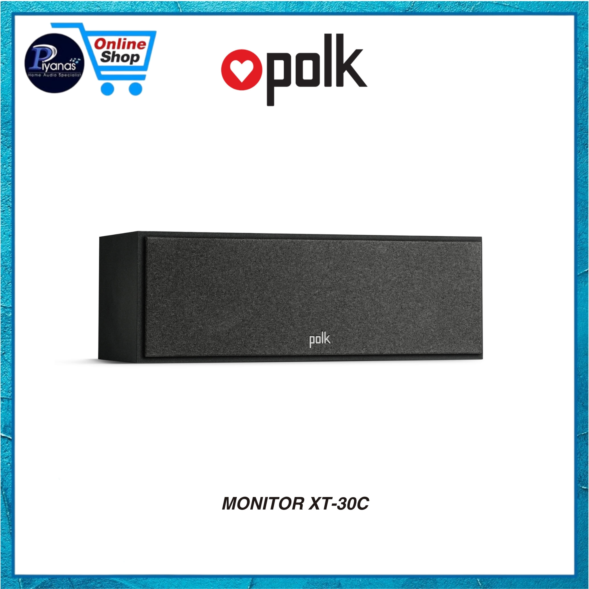 ลำโพงเซ็นเตอร์ POLK AUDIO MONITOR XT-30C สีดำ_2